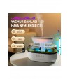 Yağmur Damlası Hava Nemlendirici - Aromaterapi Difüzör - 7 Renk RGB - Dinlendirici Sesler