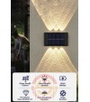 Modern Solar 6ledli Çift Taraflı Aplik Güneş Enerjili Aydınlatma Duvar Lambası