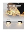 4 Adet L Solar Led Güneş Enerjili Su Geçirmez Köşebent Led Işık Merdiven Veranda Bahçe Aydınlatma