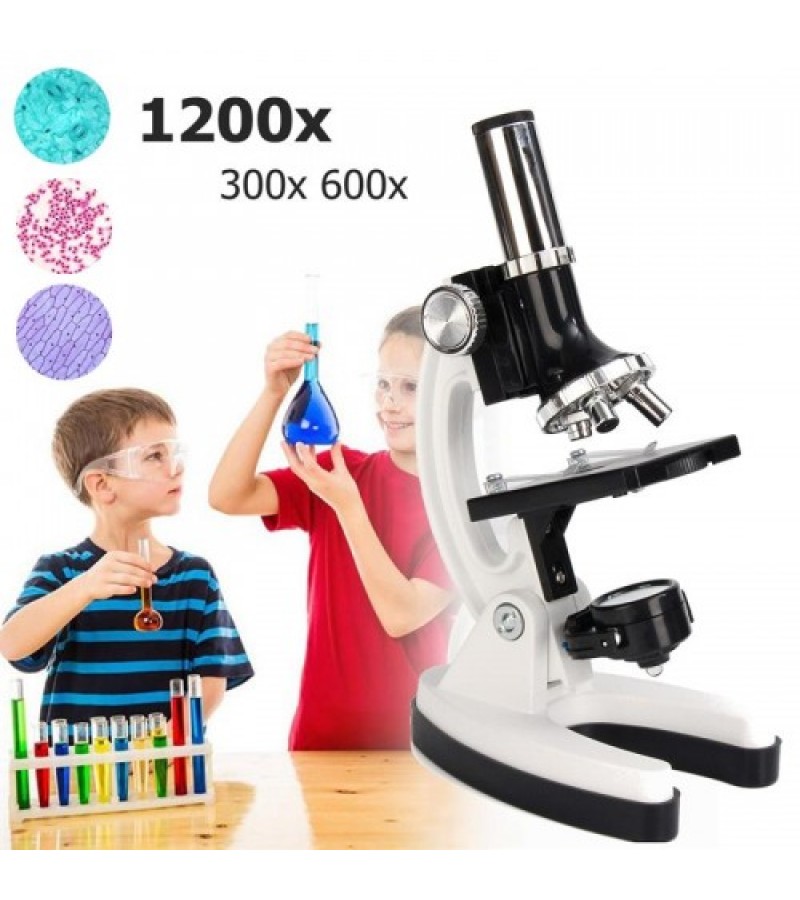 Nikula-Mikroskop Taşınabilir Set 28 Parça Eğitim Mikroskop Kiti 300x 600x Ve 1200x çocuklara