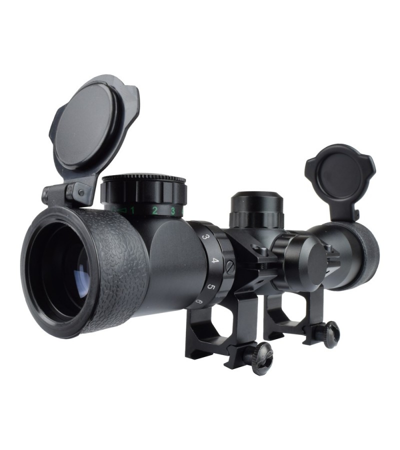 2-6x28 Spike Zoomlu Av Tüfeği Dürbünü Tüfek Hedef çizgili,çıft Işıklı
