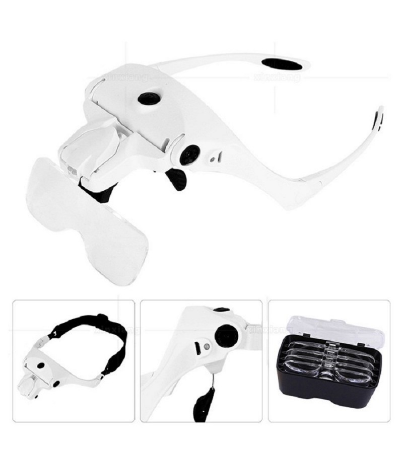 Nikula-Şarjlı gözlük büyüteç çalışma büyüteci 5 lensli 9892b2c