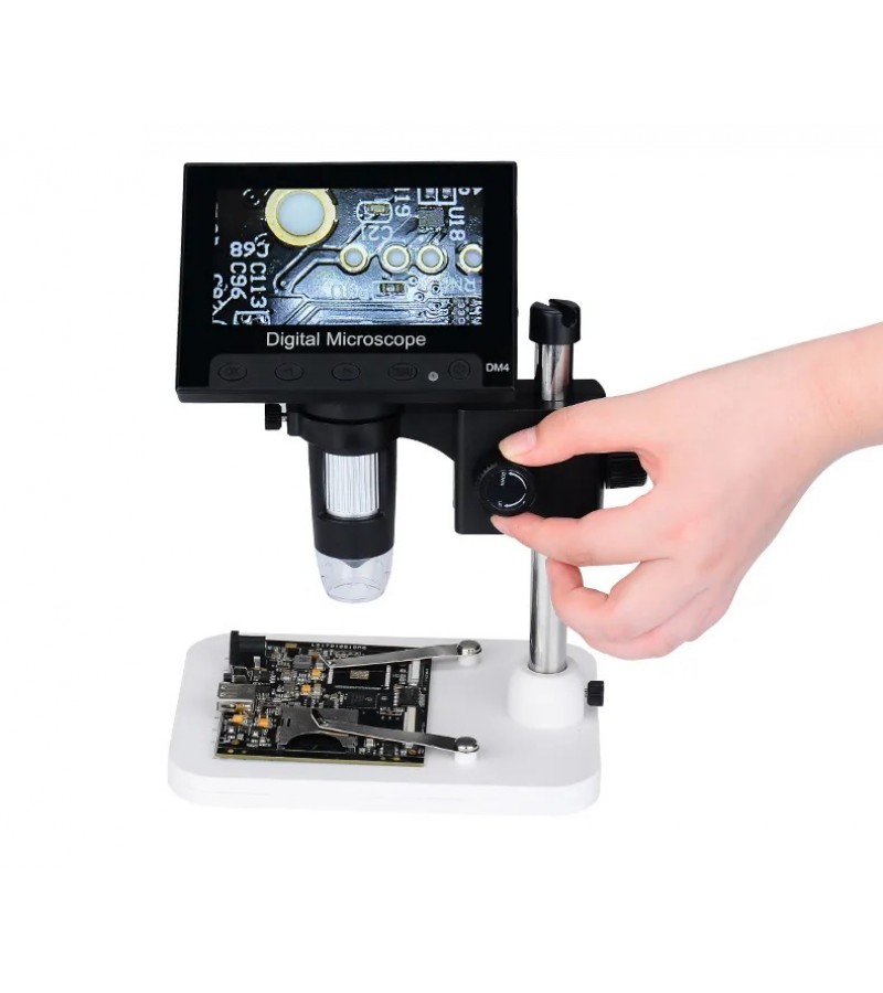 Nikula- 1000X 2.0MP USB dijital elektronik mikroskop 8 LCD ekran VGA büyüteç Dm4-s