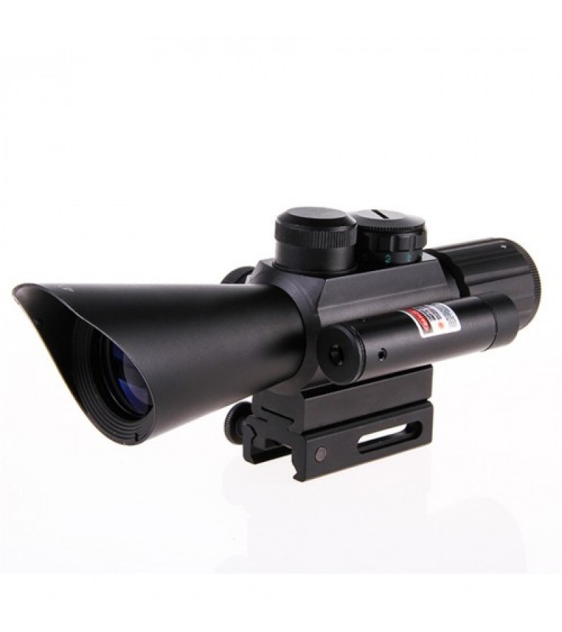 Nikula 4x30 Tüfek Dürbünü çift Işıklı Lazerli M7 Nikula 4x30 Tüfek Dürbünü çift Işıklı Lazerli M7