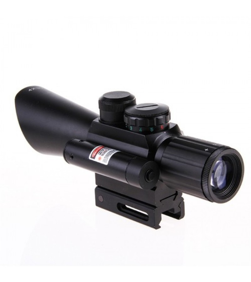 Nikula 4x30 Tüfek Dürbünü çift Işıklı Lazerli M7 Nikula 4x30 Tüfek Dürbünü çift Işıklı Lazerli M7