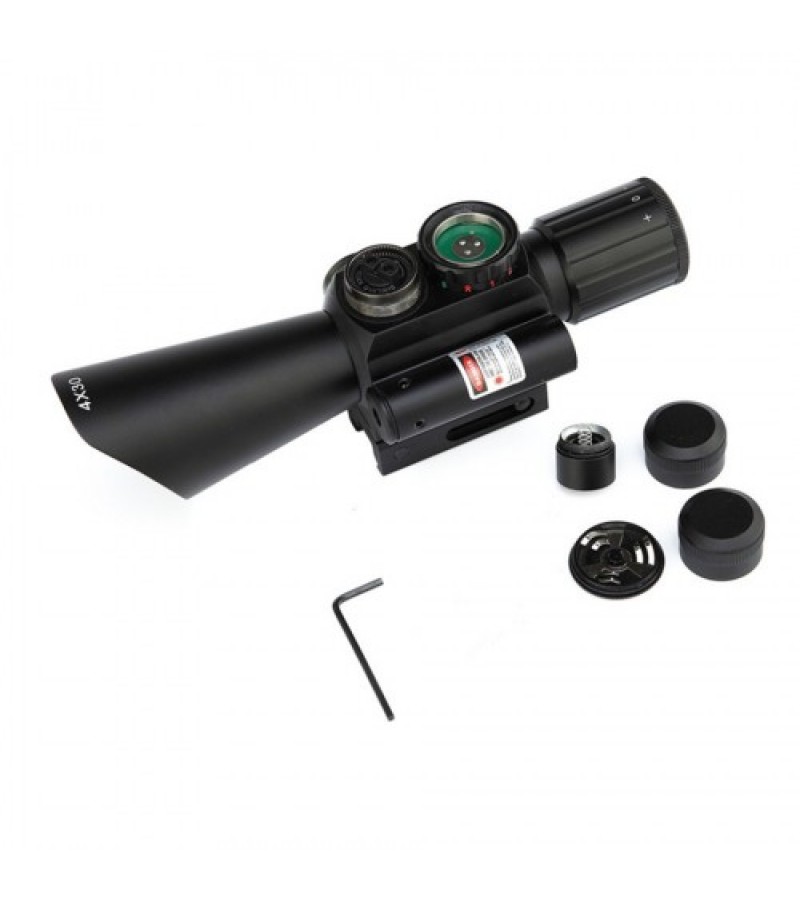 Nikula 4x30 Tüfek Dürbünü çift Işıklı Lazerli M7 Nikula 4x30 Tüfek Dürbünü çift Işıklı Lazerli M7