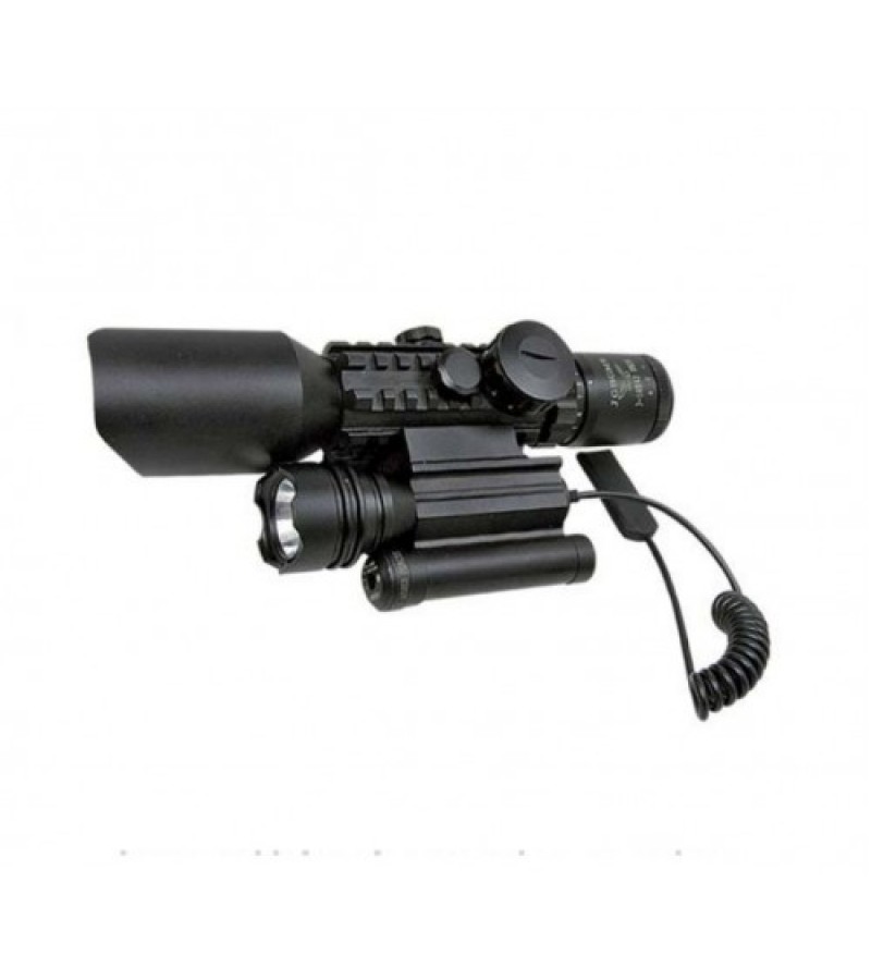 3-10x42 Nikula Zoomlu Av Tüfeği Dürbünü Tüfek Lazeri Zenon Fenerli M9
