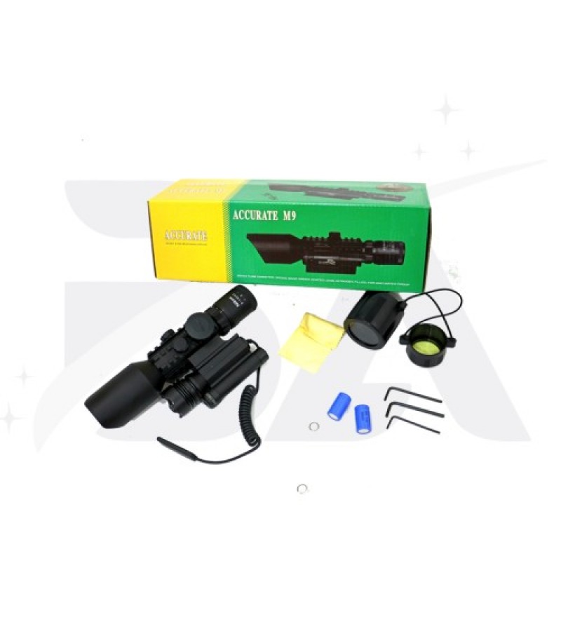 3-10x42 Nikula Zoomlu Av Tüfeği Dürbünü Tüfek Lazeri Zenon Fenerli M9