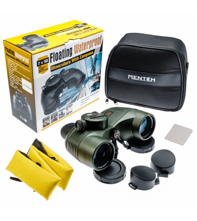 Mentch 7x50 Profesyonel Dürbünü 1000m/132m Su Geçirmez Yeşil
