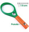 Nikula- Optik Cam El Büyüteç 65MM 6x 4x Pusulalı Çocuklar ve Yetişkinler MG89075