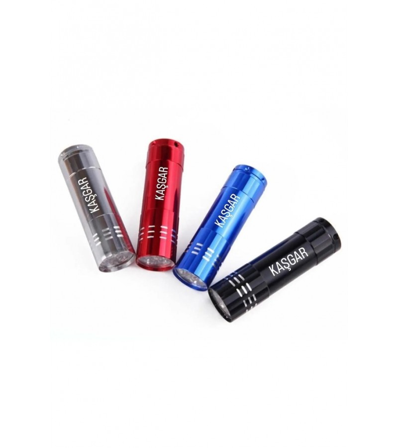 Süper Parlak 9 Ledli Metal Mini El Feneri