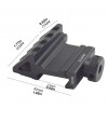 Taktik 45 derece açı ofset yan adaptörü RTS 20mm Picatinny ray Taktik 45 derece açı ofset yan adaptörü RTS 20mm Picatinny ray