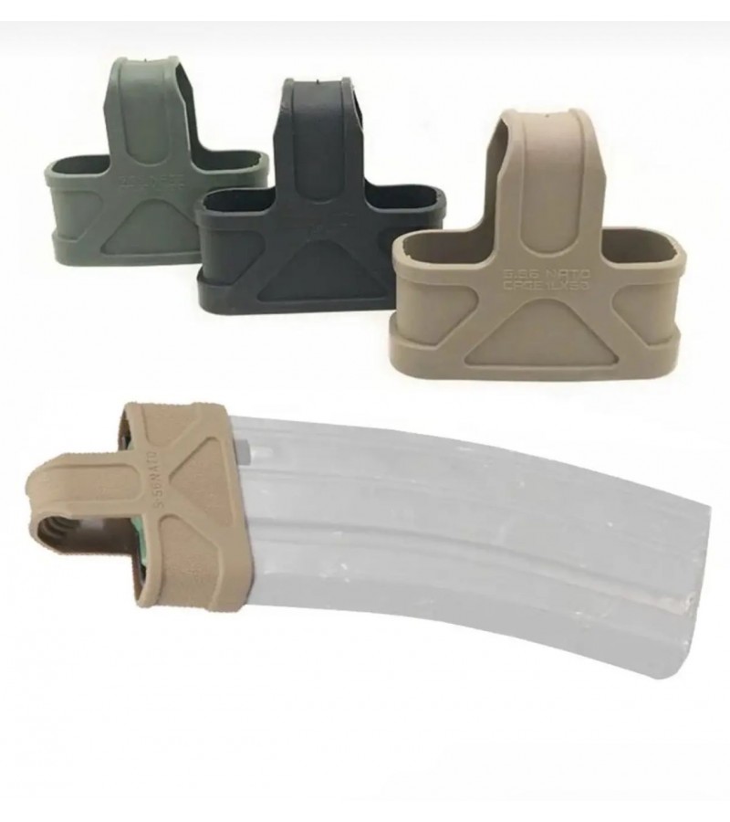 Taktik M4/M16 hızlı şarjör çekme kauçuk kılıf 5.56 Mag