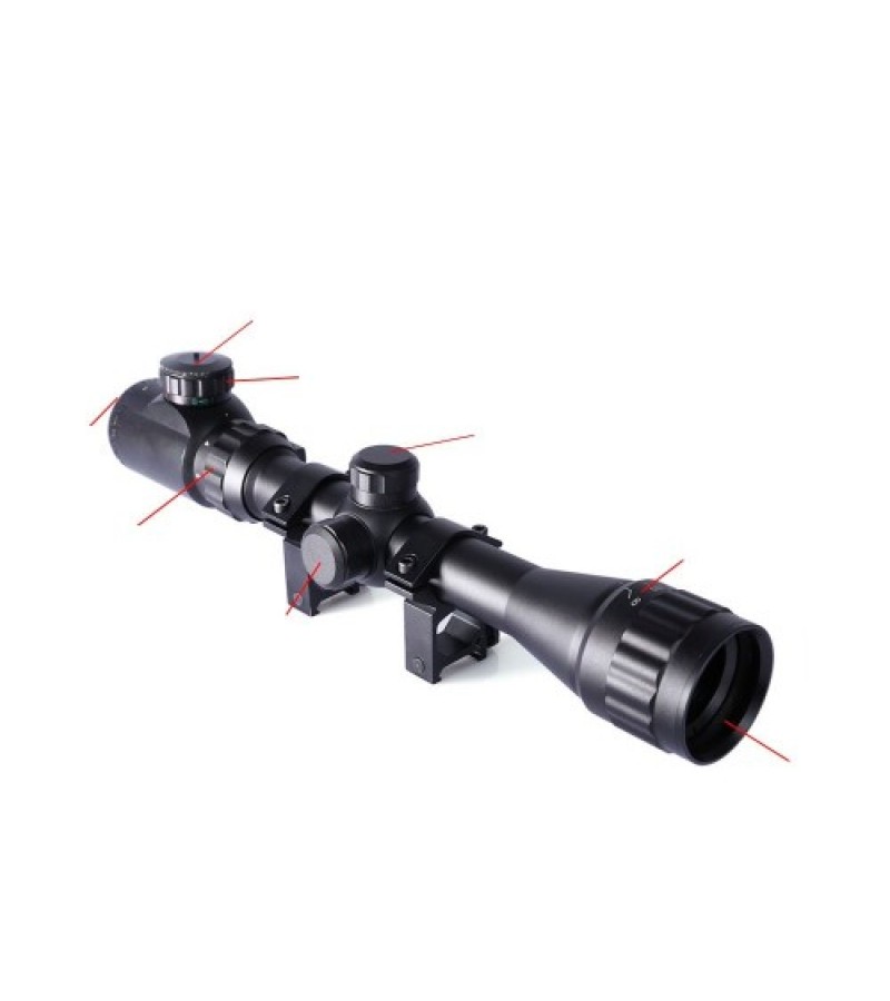 Nikula 3-9x32AOEG Çift Işık Kırmızı Yeşil Kaynaklı Tüfek Dürbünü
