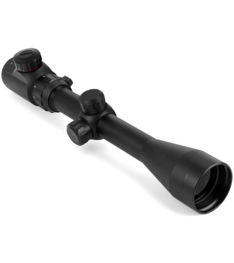 Spike 3-9x40 Zoomlu Çıft Işıklı Av Tüfeği Dürbünü Silah Montaj Kelepçeli