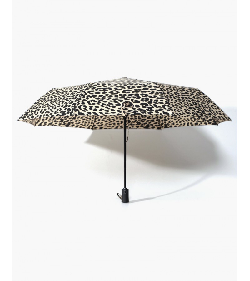 Parachase 3259 Leopar Desenli Otomatik 3 Katlamalı Şemsiye