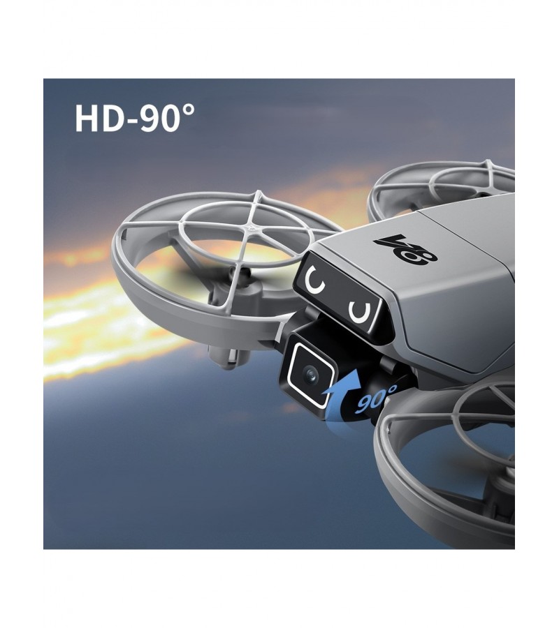Drone Çift Hd Kameralı, Canlı Görüntü Aktarımı Fpv – Engel Sensörlü, Tek Tuş Kalkış / Iniş 360° Takla, Uzaktan Kumanda