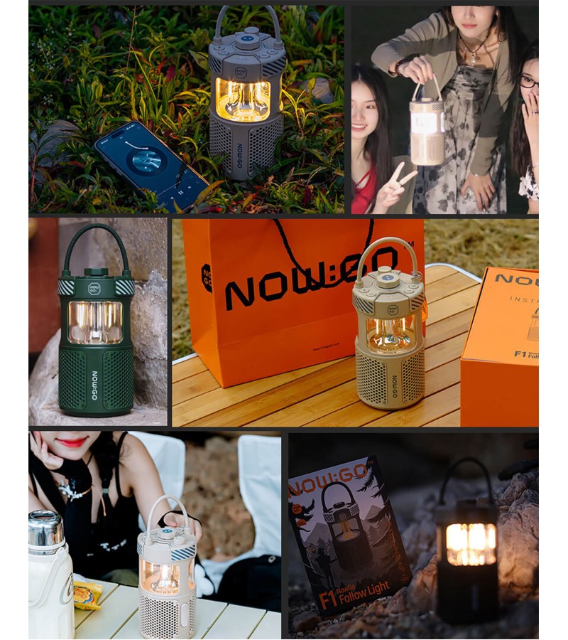 Now Go Nowgo F1 20w Bluetoooth Hoparlör Taşınabilir Powerbank Kamp Feneri Yeşil Now Go Nowgo F1 20w Bluetoooth Hoparlör Taşınabilir Powerbank Kamp Feneri Yeşil