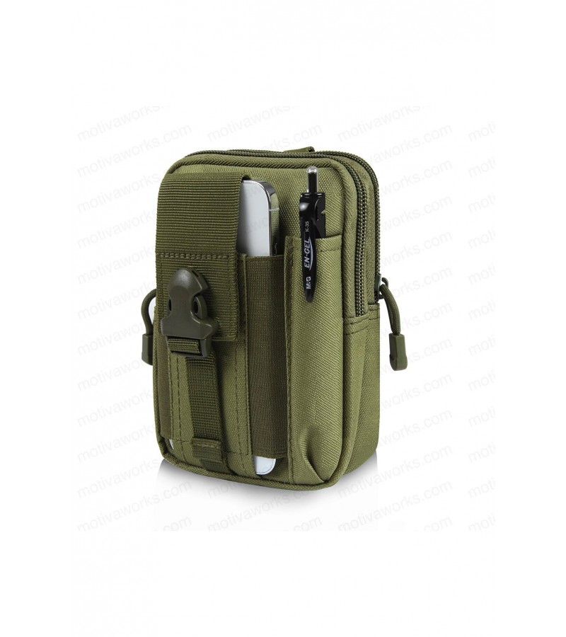 Taktik Modüler Mini Haki Yeşil Göğüs Bel Telefon Molle Çantası Spor Bisiklet Motosiklet Scooter