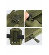 Taktik Modüler Mini Haki Yeşil Göğüs Bel Telefon Molle Çantası Spor Bisiklet Motosiklet Scooter