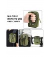 Taktik Modüler Mini Haki Yeşil Göğüs Bel Telefon Molle Çantası Spor Bisiklet Motosiklet Scooter