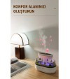 Yağmur Damlası Hava Nemlendirici - Aromaterapi Difüzör - 7 Renk RGB - Dinlendirici Sesler