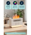 Alev Efektli Aroma Difüzörü Hava Nemlendirici Beyaz Gürültü Bluetooth Hoparlör Buhar Makinesi Alev Efektli Aroma Difüzörü Hava Nemlendirici Beyaz Gürültü Bluetooth Hoparlör Buhar Makinesi