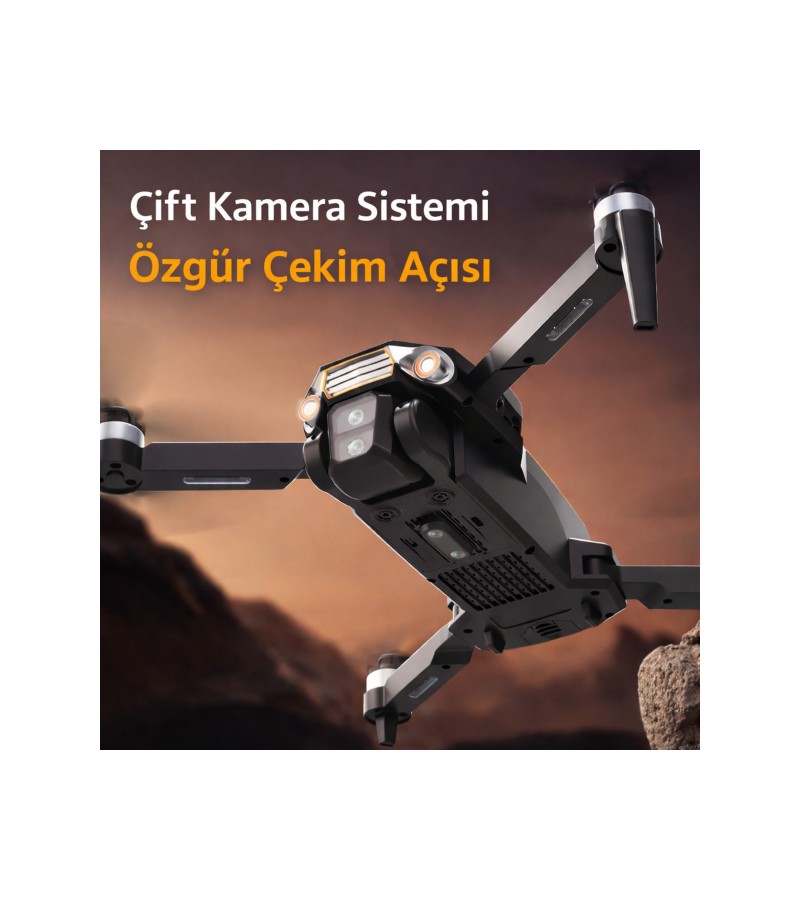 R06 Ultra 4K Drone Çift Kameralı | Uzun Uçuş Süresi | Engel Sensörlü Katlanabilir Drone