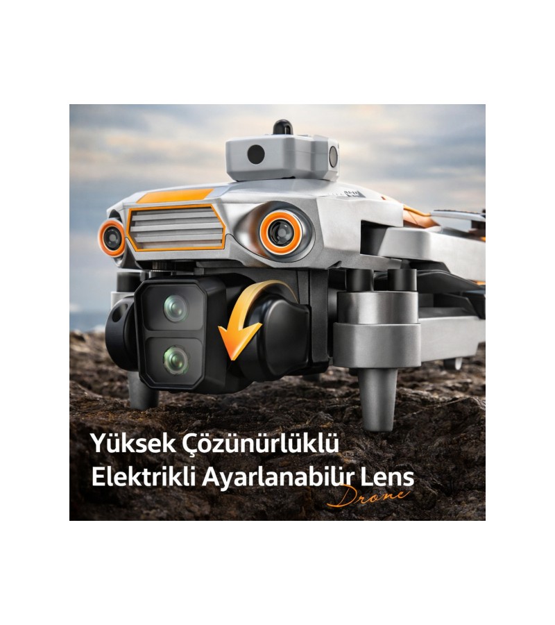 R06 Ultra 4K Drone Çift Kameralı | Uzun Uçuş Süresi | Engel Sensörlü Katlanabilir Drone