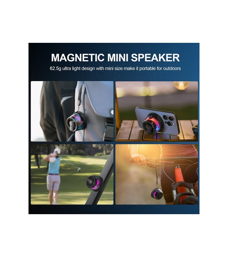 G200 Cepini Mıknatıslı Bluetooth Speaker iPhone android Telefon standı 5W Mini RGB