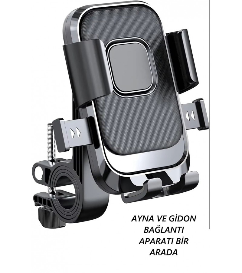 Motosiklet Telefon Tutucu Otomatik Kilitlemeli Gidon Bağlantı Özellikli ,bisiklet Telefon Tutucu