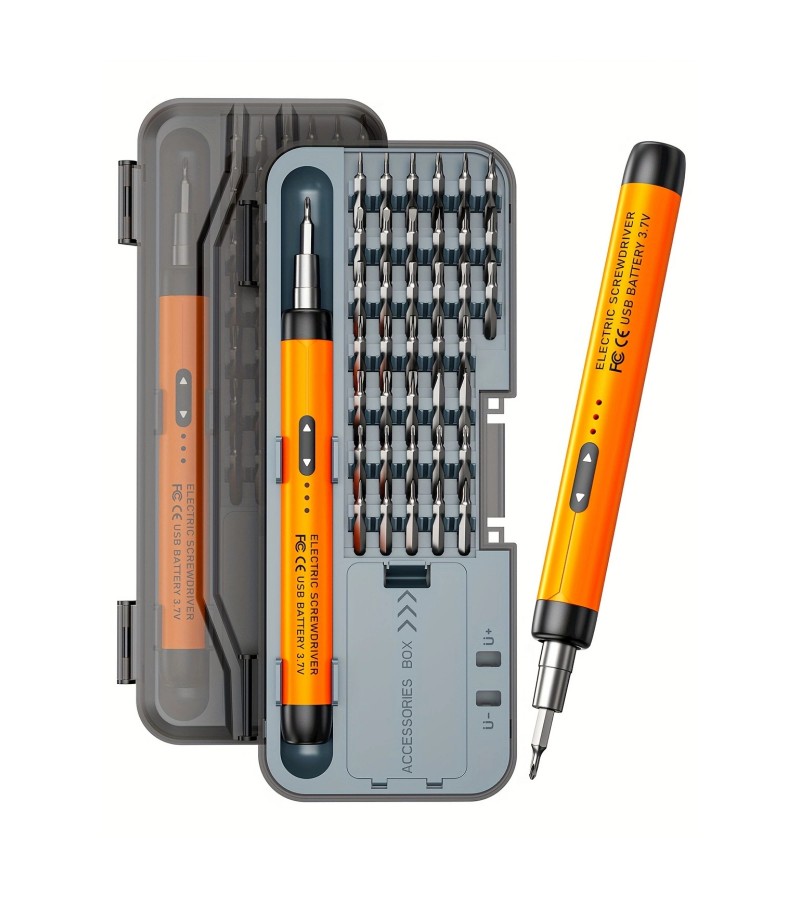 Leerfei TK-S001 Pro Tech 38 Parça Hassas Şarjlı Tornavida Seti