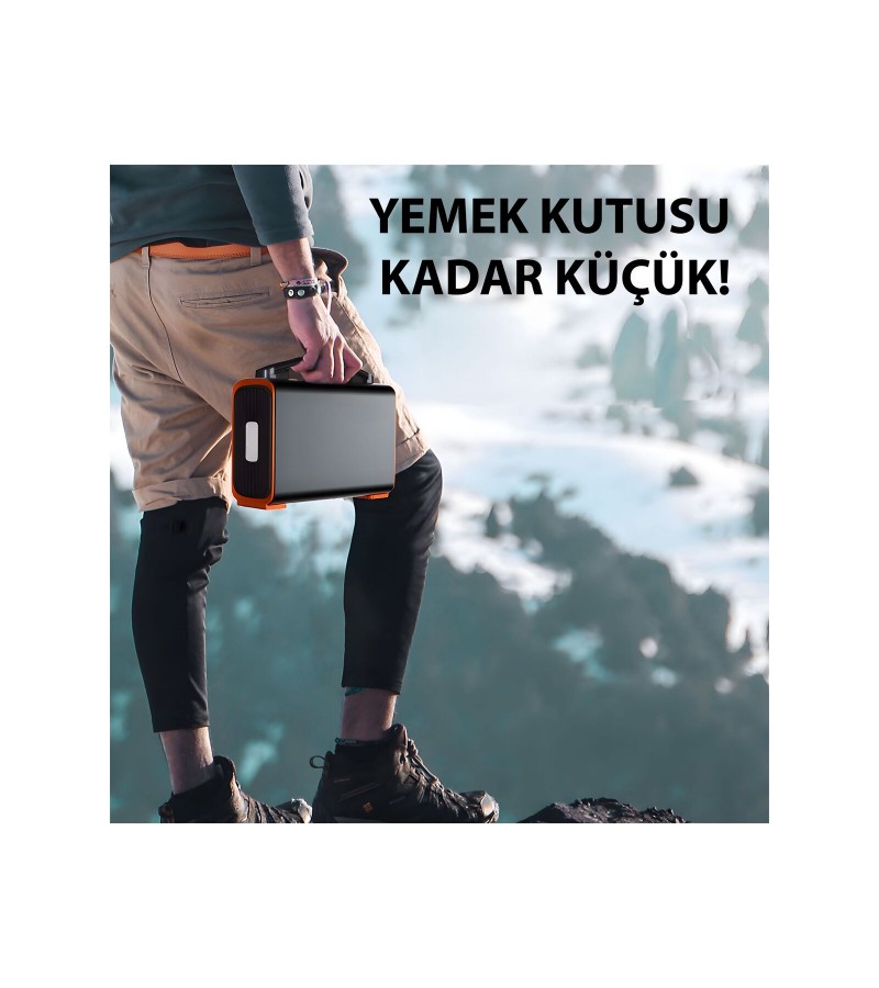 GT200 Taşınabilir Güç İstasyonu | 75000 mAh, 60W PD, 230V AC Priz, LED Ekran