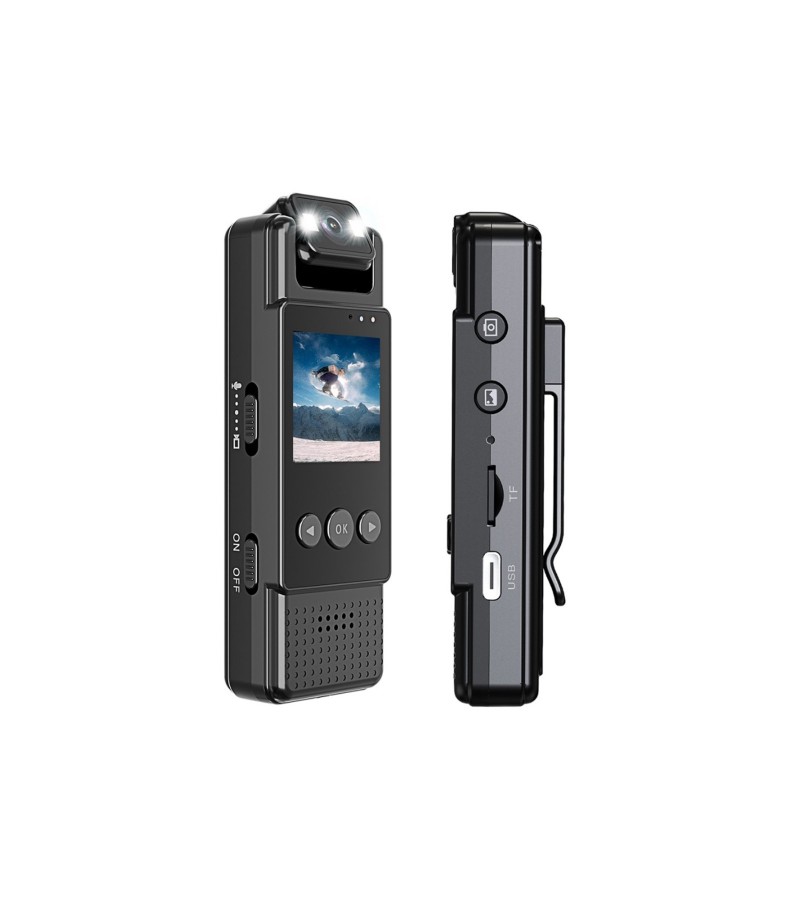 Mini Vücut Kamerası – 1080P HD Video, Fotoğraf, Ses Kaydı, Hareket Sensörü ve 180° Döner Lens - WIFI
