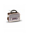Bluetooth Nostaljik Speaker FM/AM/SW Radyo Şarj Edilebilir Aydınlatmalı Retro Hoparlör