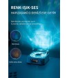 aves Nostalji Plak Çalar Bluetooth Subwoofer 3D Ses Dalgası Retro Müzik Plak Çalar beyaz