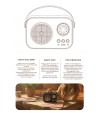 Nostaljik Retro Bluetooth Hoparlör - Şarjlı, USB, SD kart Taşınabilir Speaker FM/AM/SW 3 Bant Radyo