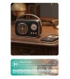 Nostaljik Retro Bluetooth Hoparlör - Şarjlı, USB, SD kart Taşınabilir Speaker FM/AM/SW 3 Bant Radyo