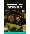 Nostaljik Retro Bluetooth Hoparlör - Şarjlı, USB, SD kart Taşınabilir Speaker FM/AM/SW 3 Bant Radyo