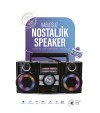 Radyo & RGB LED Disko Işıklı Nostaljik Bluetooth Özellikli Hoparlör 4 Bantlı Şarj Edilebilir Speaker Radyo & RGB LED Disko Işıklı Nostaljik Bluetooth Özellikli Hoparlör 4 Bantlı Şarj Edilebilir Speaker