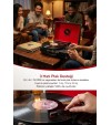 Nostaljik Retro Pikap Plak Çalar Şarjlı Bluetooth Aux Hoparlörlü