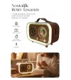 Renkli Aydınlatmalı Taşınabilir Nostaljik Bluetooth Hoparlör| USB TF AUX FM/AM/SW Radyo Renkli Aydınlatmalı Taşınabilir Nostaljik Bluetooth Hoparlör| USB TF AUX FM/AM/SW Radyo
