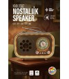 Renkli Aydınlatmalı Taşınabilir Nostaljik Bluetooth Hoparlör| USB TF AUX FM/AM/SW Radyo Renkli Aydınlatmalı Taşınabilir Nostaljik Bluetooth Hoparlör| USB TF AUX FM/AM/SW Radyo