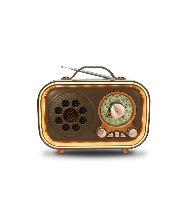 Renkli Aydınlatmalı Taşınabilir Nostaljik Bluetooth Hoparlör| USB TF AUX FM/AM/SW Radyo Renkli Aydınlatmalı Taşınabilir Nostaljik Bluetooth Hoparlör| USB TF AUX FM/AM/SW Radyo
