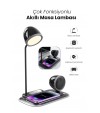 4-in-1 Kablosuz Şarj Standı – iPhone & Android Uyumlu, Siyah Masa Lambası ve Bluetooth Hoparlörlü 4-in-1 Kablosuz Şarj Standı – iPhone & Android Uyumlu, Siyah Masa Lambası ve Bluetooth Hoparlörlü