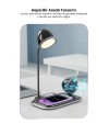 4-in-1 Kablosuz Şarj Standı – iPhone & Android Uyumlu, Siyah Masa Lambası ve Bluetooth Hoparlörlü 4-in-1 Kablosuz Şarj Standı – iPhone & Android Uyumlu, Siyah Masa Lambası ve Bluetooth Hoparlörlü