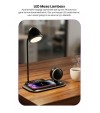 4-in-1 Kablosuz Şarj Standı – iPhone & Android Uyumlu, Siyah Masa Lambası ve Bluetooth Hoparlörlü 4-in-1 Kablosuz Şarj Standı – iPhone & Android Uyumlu, Siyah Masa Lambası ve Bluetooth Hoparlörlü
