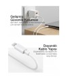 50W PD Hızlı Şarj Başlığı + USB-C to Lightning Kablo – iPhone Uyumlu, Akıllı Güvenlik Çipli,