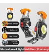 Ultra Güçlü Led Karabina Combat 12 Mod Kamp Fener Çakmak Düdük Bıçak Type-C 3 Renk
