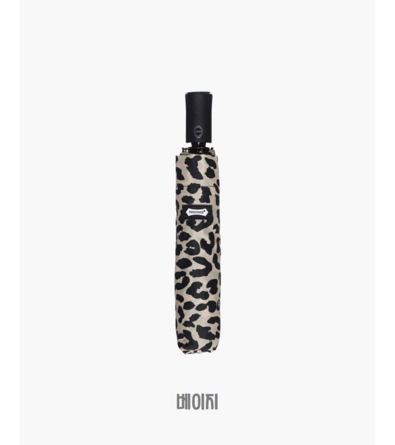 Parachase 3259 Leopar Desenli Otomatik 3 Katlamalı Şemsiye